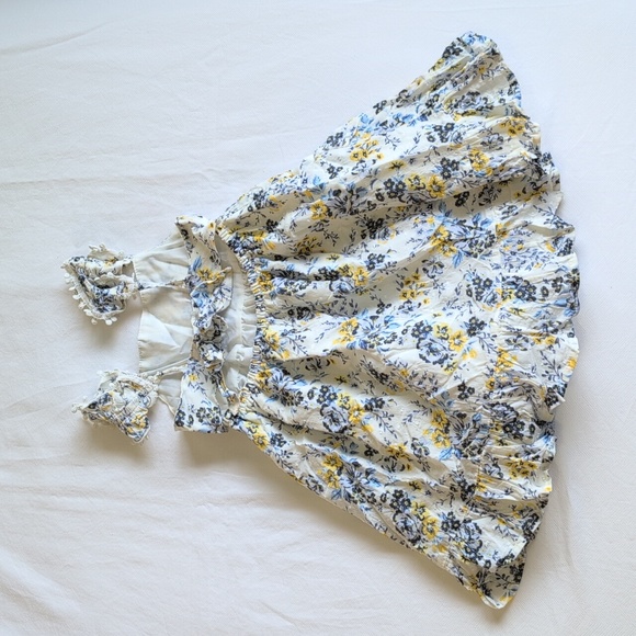 joie floral clip dot ruffled lace trim summer dress with peekaboo back 3T girls - Picture 8 of 9